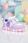 Kids DS Chen Dantel Detaylı Işıklı Çocuk Ayakkabı Mor Lila Sneaker Günlük Spor Ayakkabı