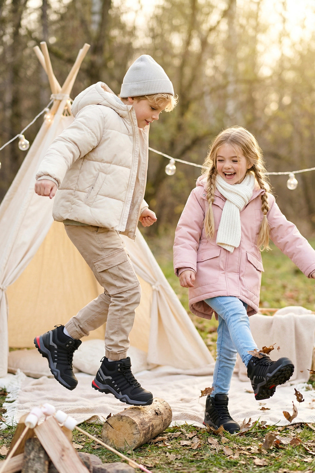 Kids DS Montana Siyah Çocuk Outdoor Trekking Günlük Bot