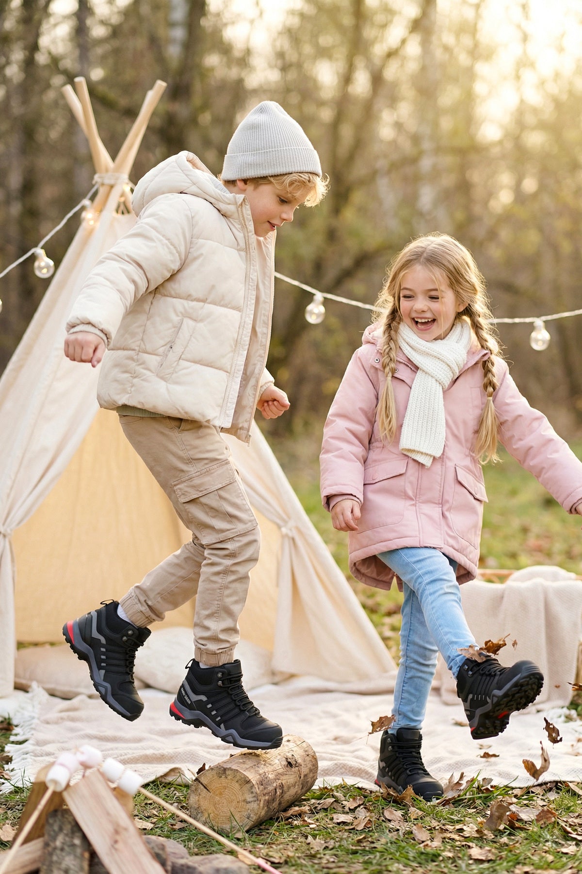 Kids DS Montana Siyah Çocuk Outdoor Trekking Günlük Bot