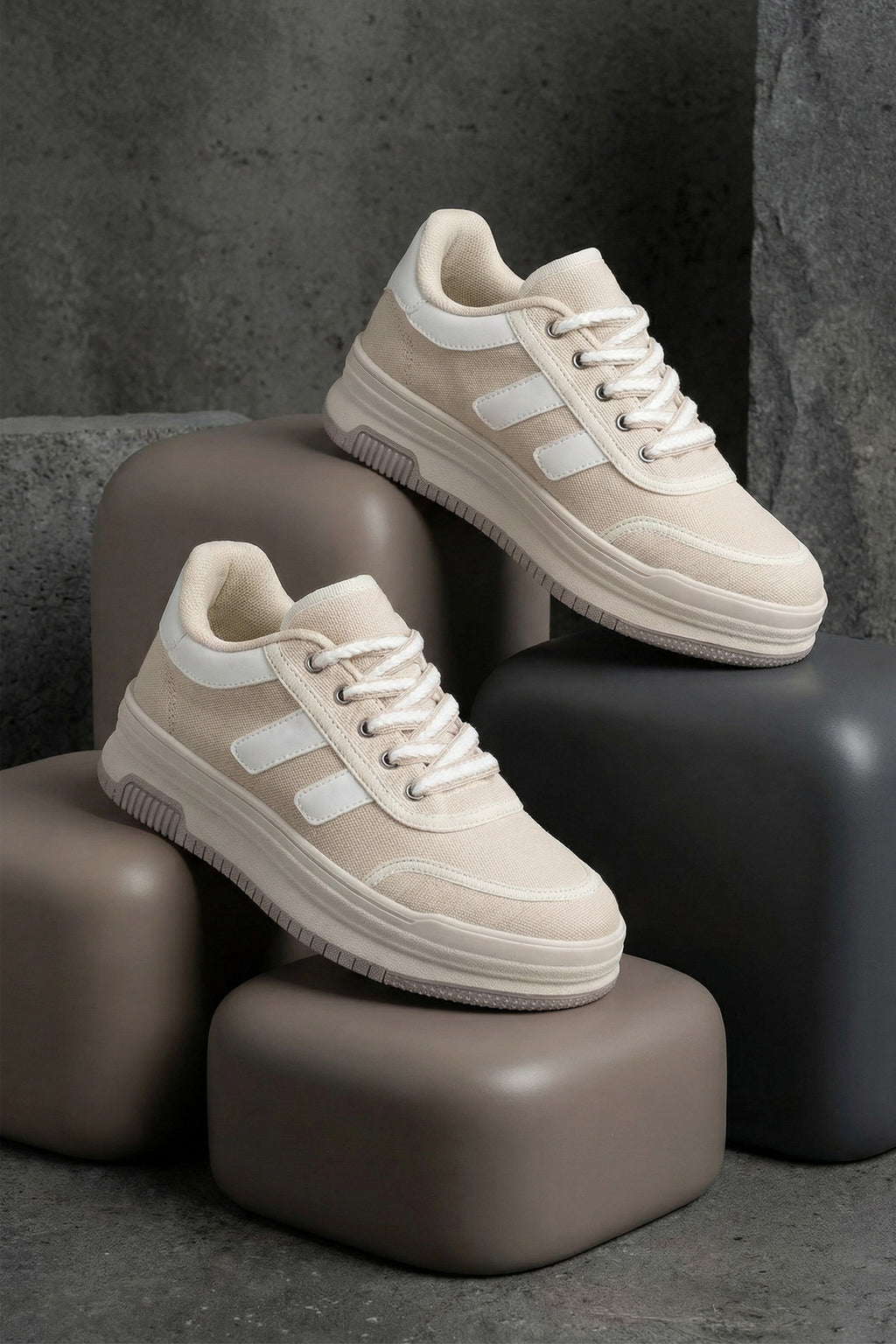 DS Sapphire Bej Kadın Sneaker