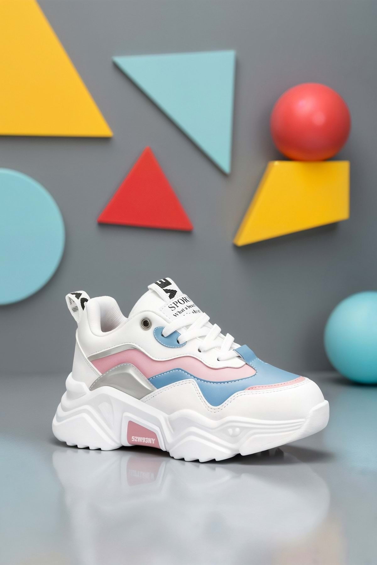 Kids DS 2110 Beyaz Mavi Çocuk Sneaker