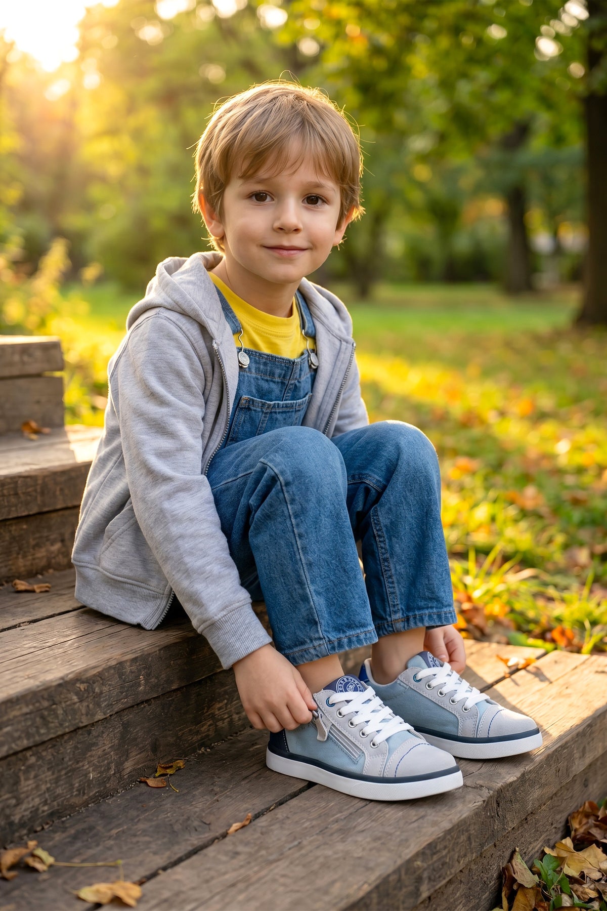 Çocuk Sneaker Spor Ayakkabı 2026 - Kids DS COOL - Beyaz Yeşil