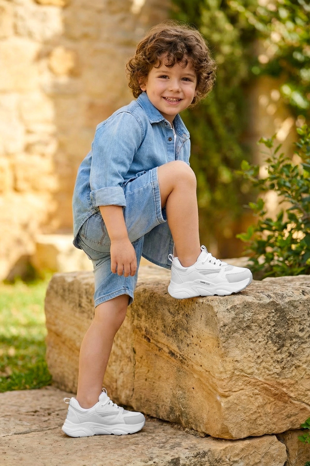 Kids DS 1838 Beyaz Çocuk Sneaker Günlük Spor Ayakkabı