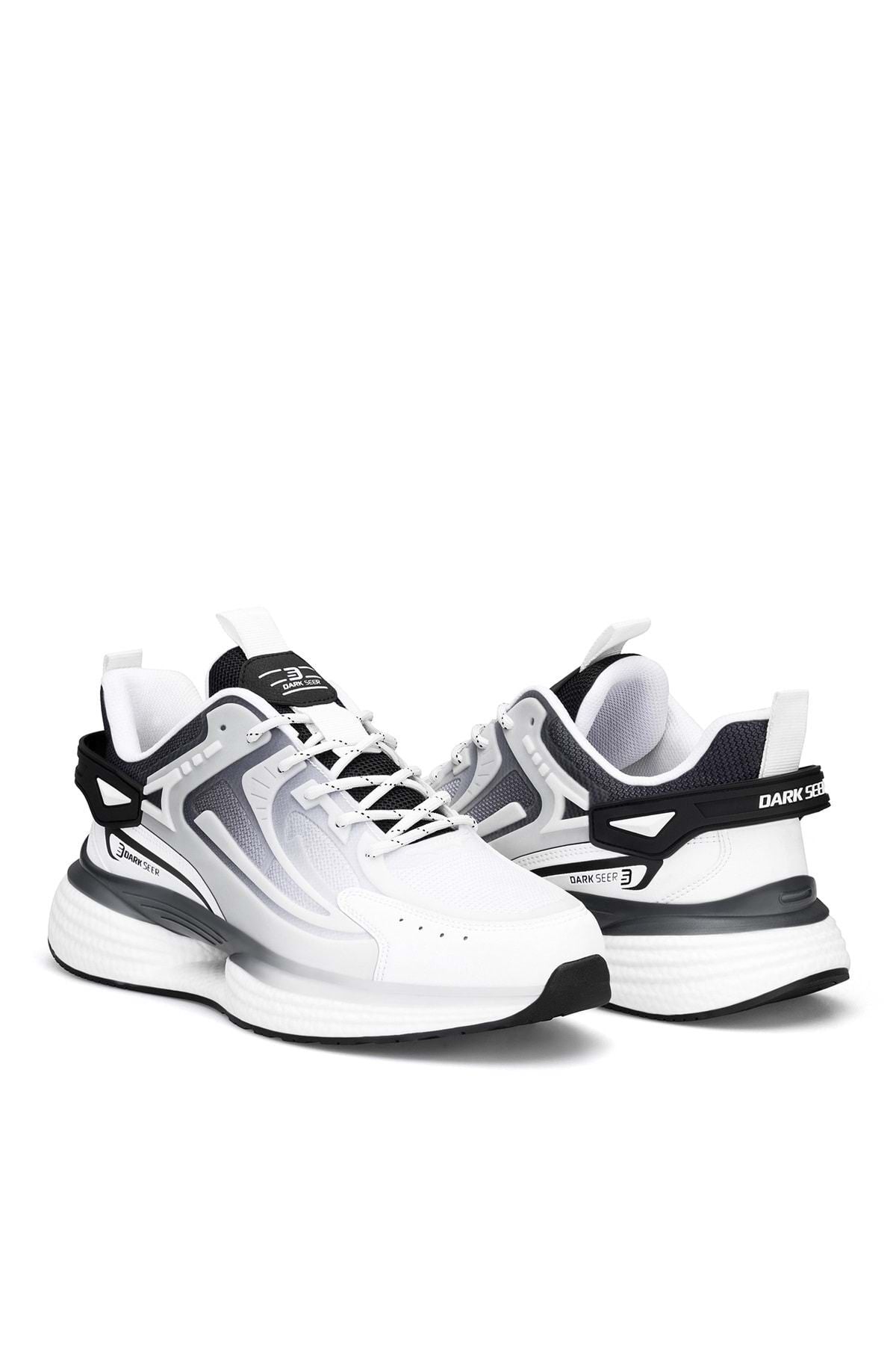 Erkek Sneaker Spor Ayakkabı 2026 - DS Enigma - Beyaz Siyah