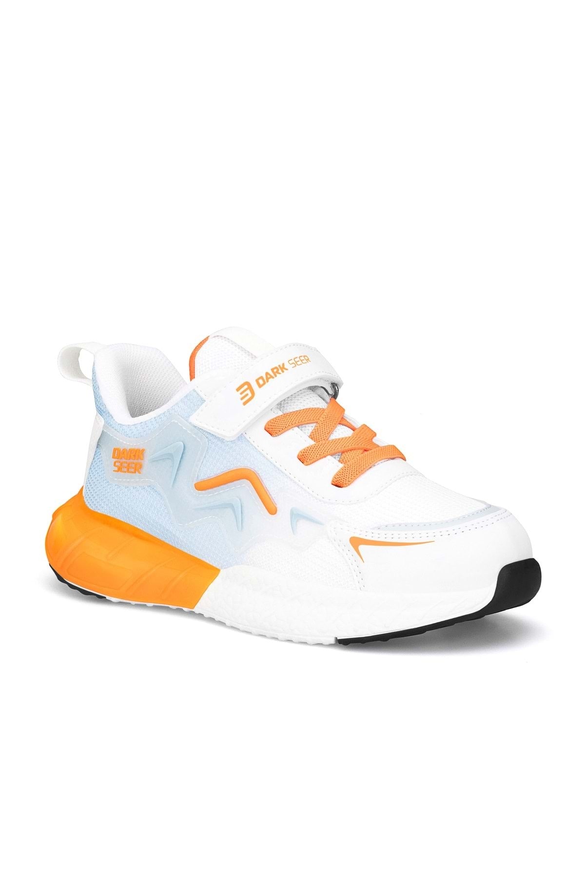 Çocuk Sneaker Spor Ayakkabı 2026 - DS Mirana - Beyaz Mavi Turuncu