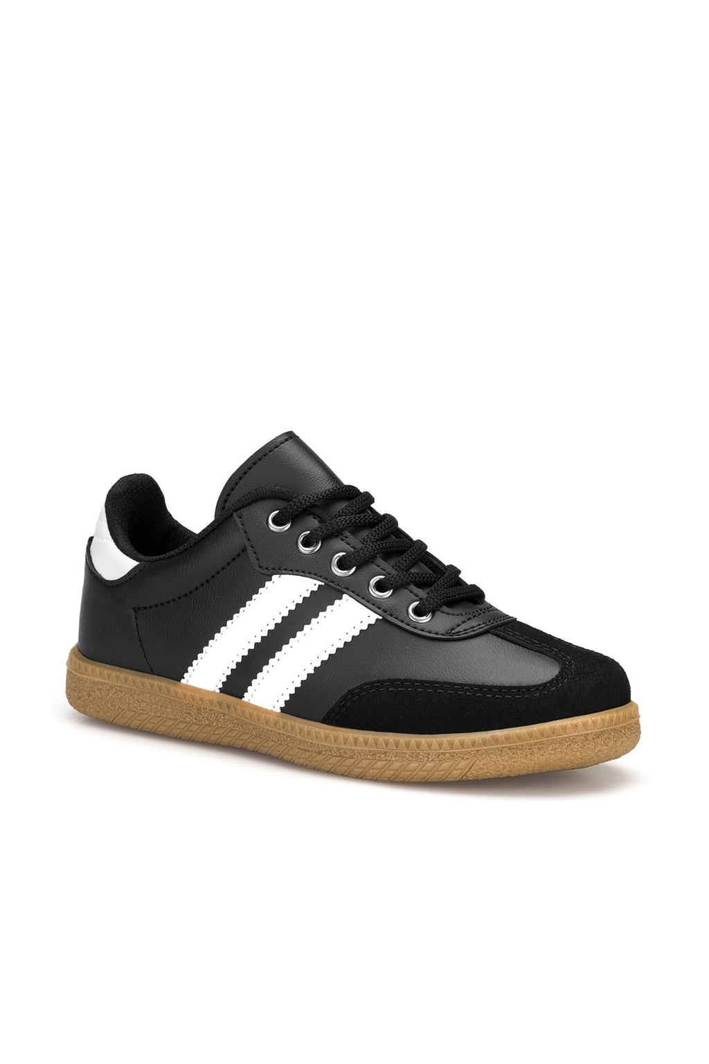 DS ChaCha Kids Siyah Beyaz Çocuk Sneaker