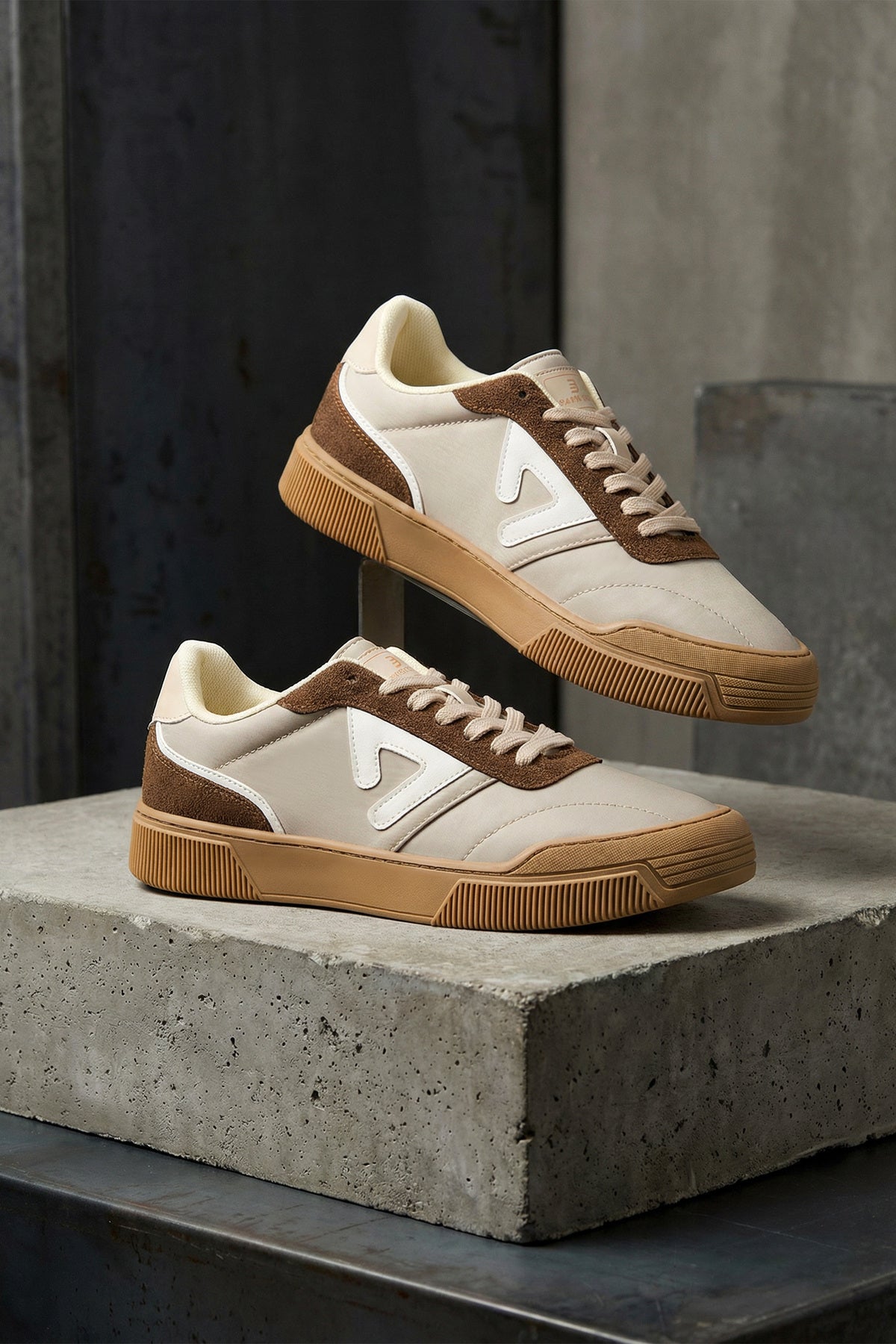 DS Midas Bej Kahverengi Erkek Sneaker Günlük Spor Ayakkkabı