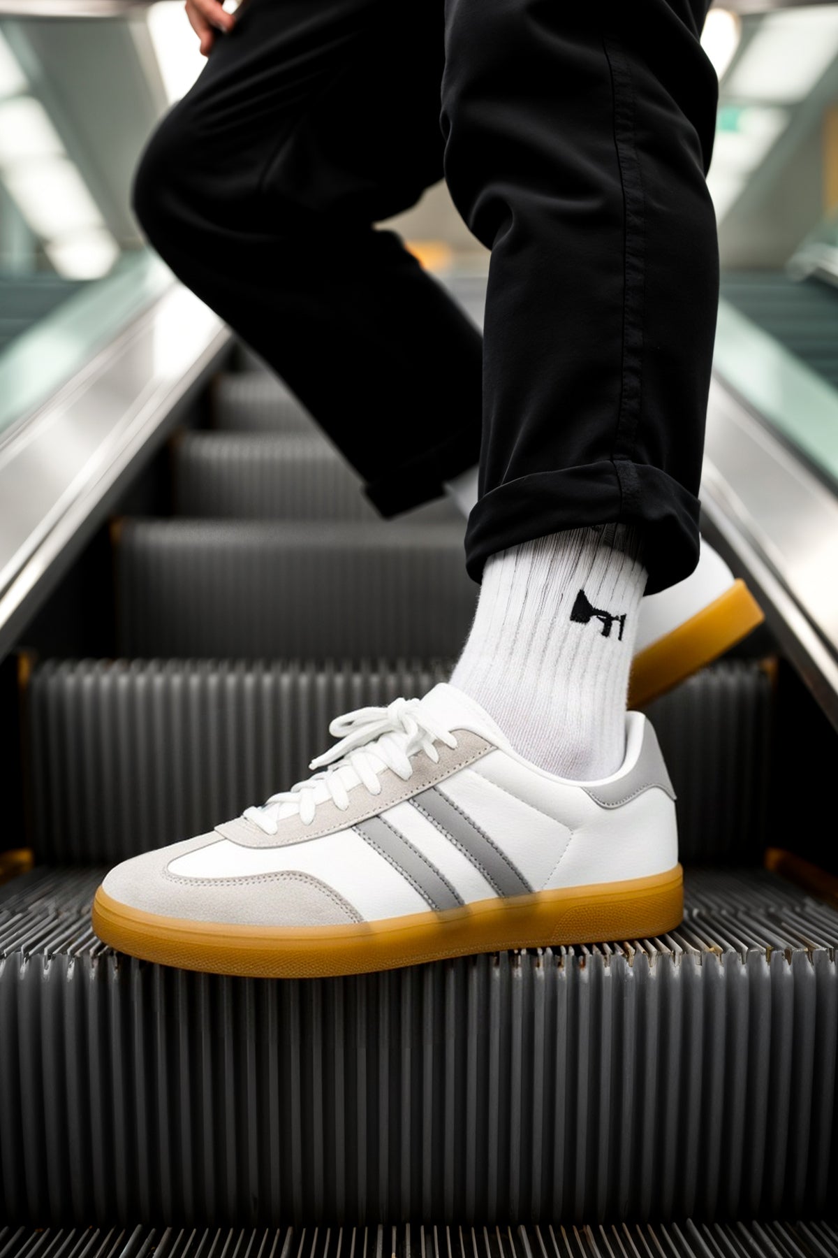 Unisex Sneaker Spor Ayakkabı 2026 - DS ChaCha S. - Beyaz Gri