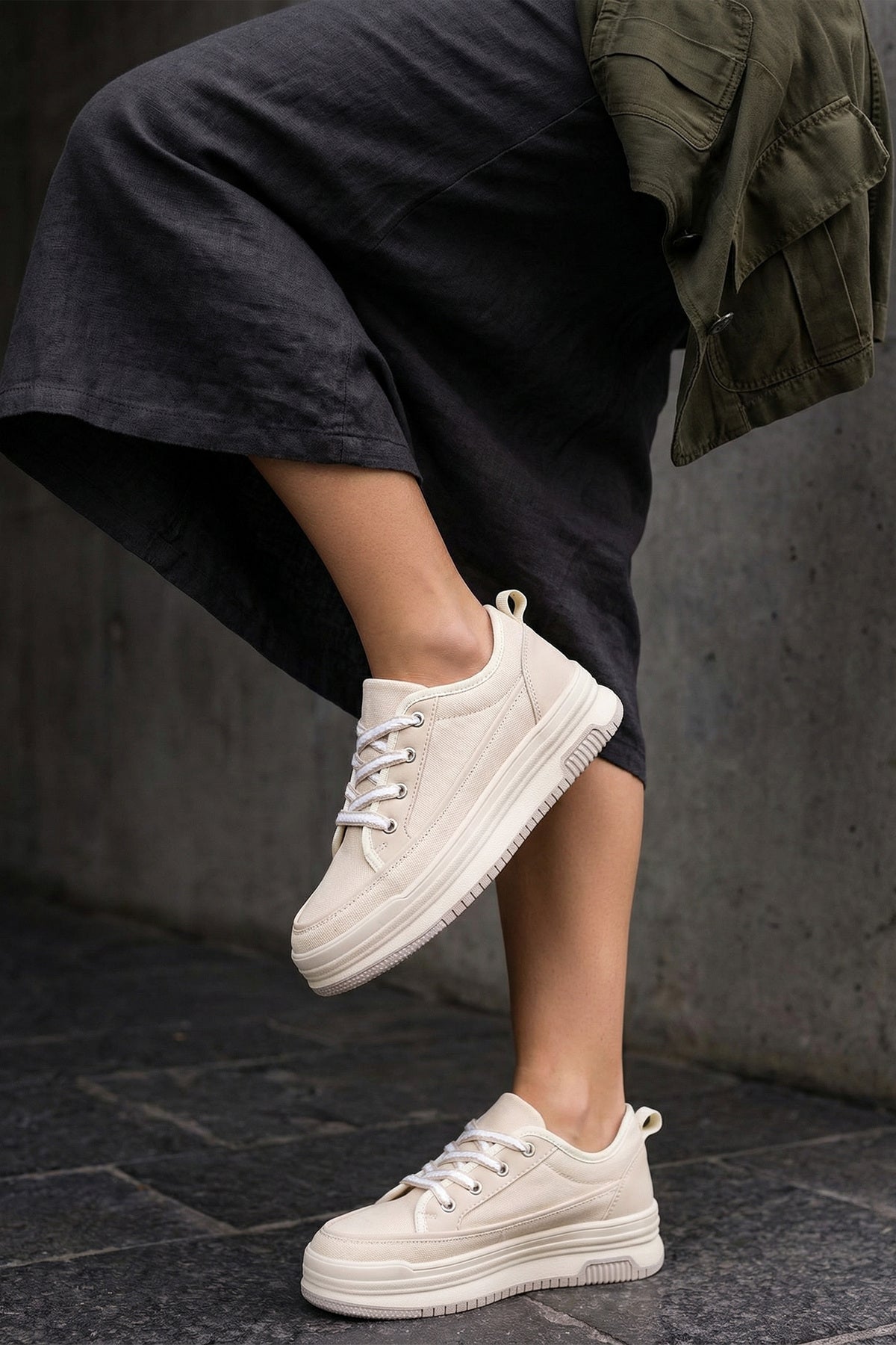 DS Opal Bej Kadın Sneaker