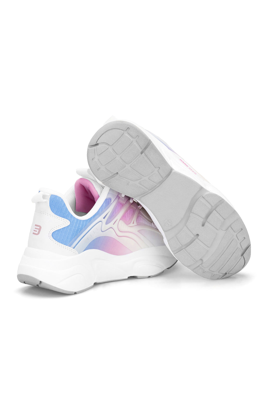 Unisex Sneaker Spor Ayakkabı 2026 - DS STORM - Beyaz Mavi Pudra