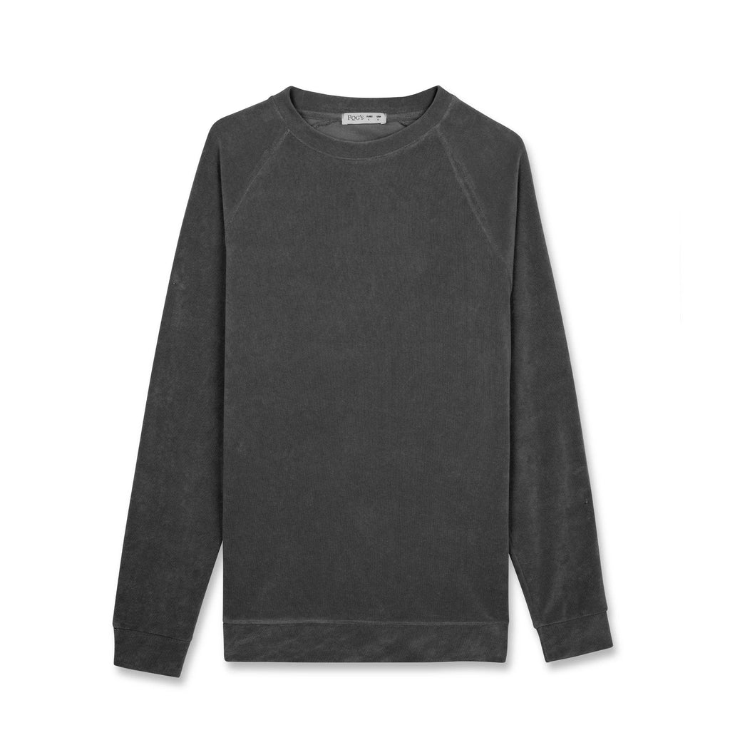 Erkek Antrasit Havlu Kumaş Regular Fit Sweatshirt - 3