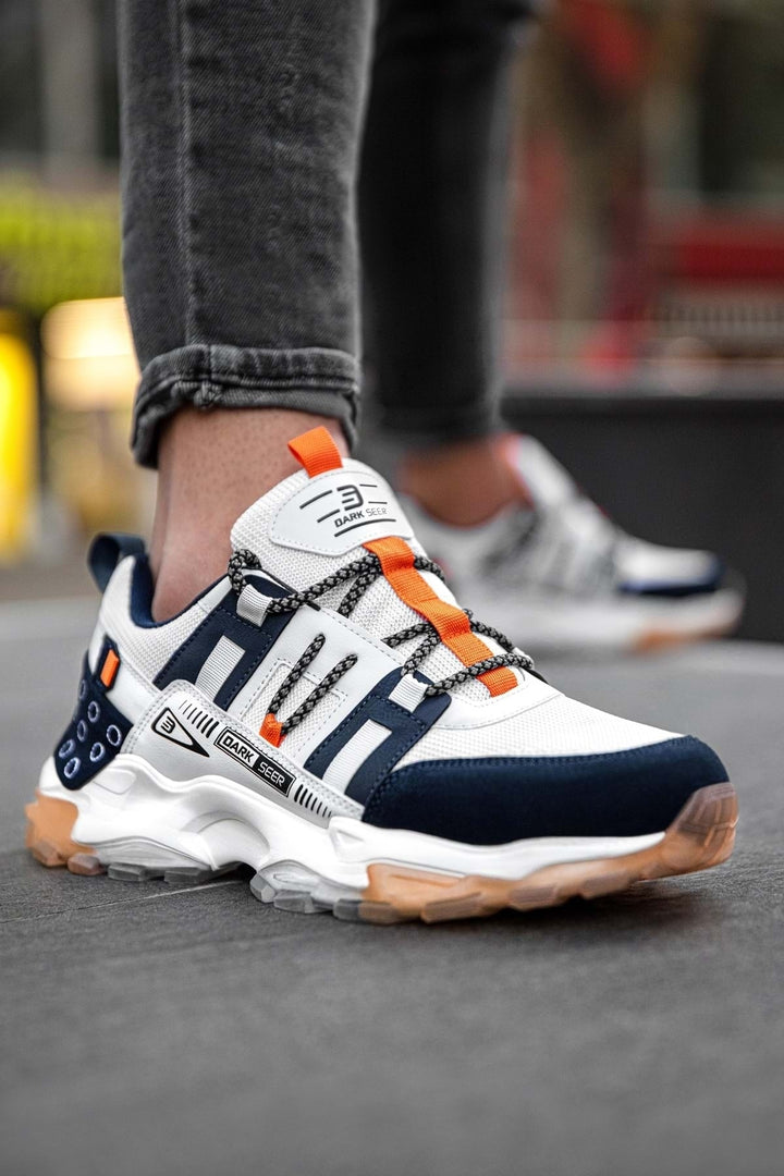 DS Albers Beyaz Turuncu Erkek Sneaker