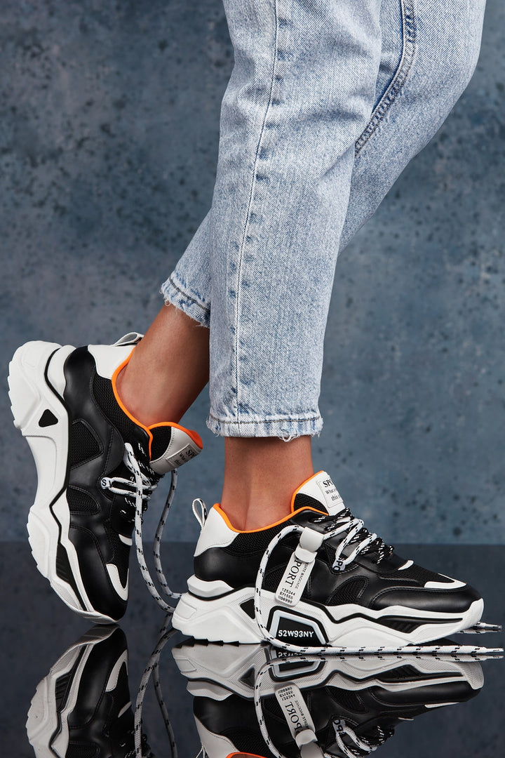 Kadın Sneaker Spor Ayakkabı 2026 - DS.PMD239K2051 - Beyaz Siyah