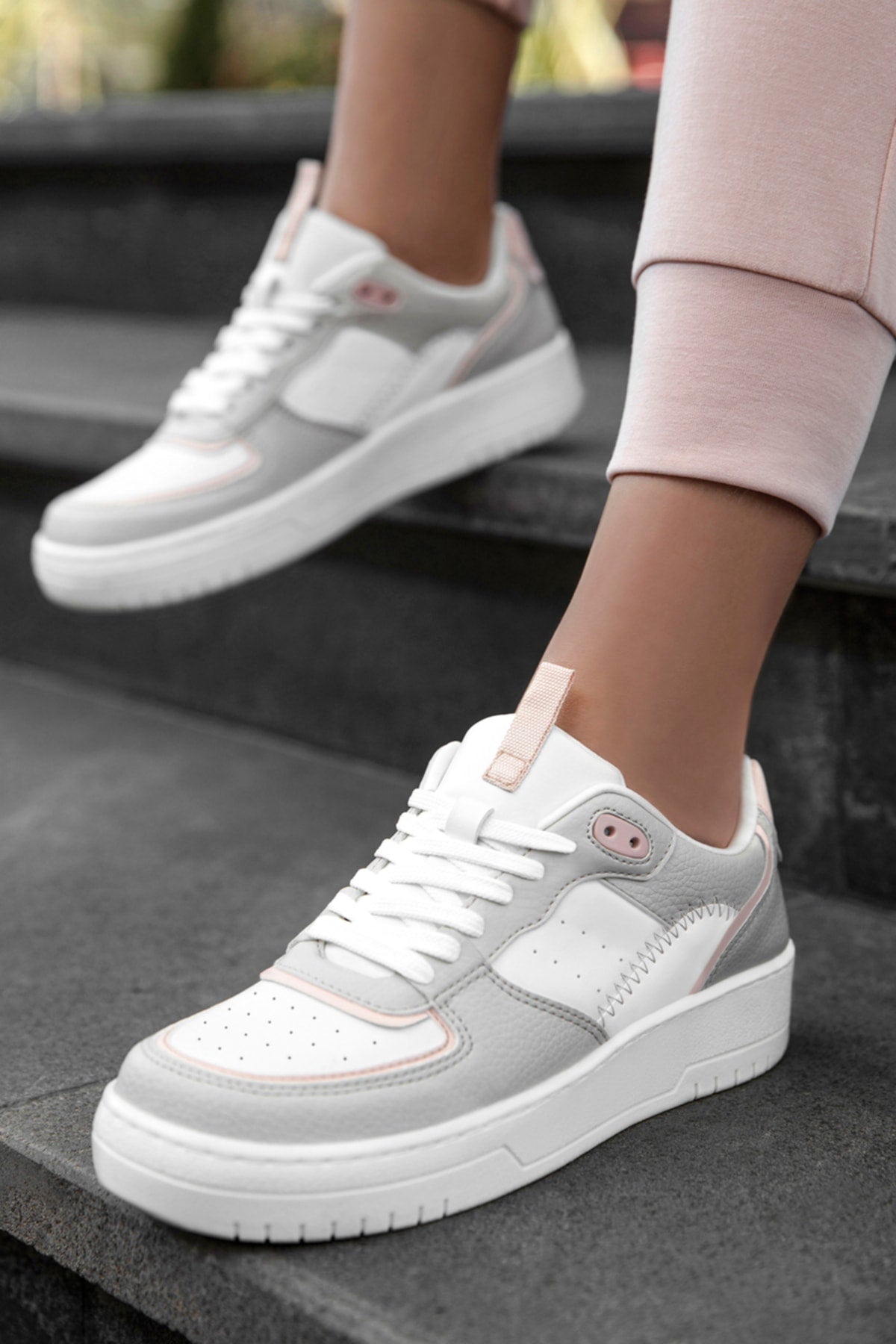 Ds Alley Beyaz Pudra Kadın Sneaker