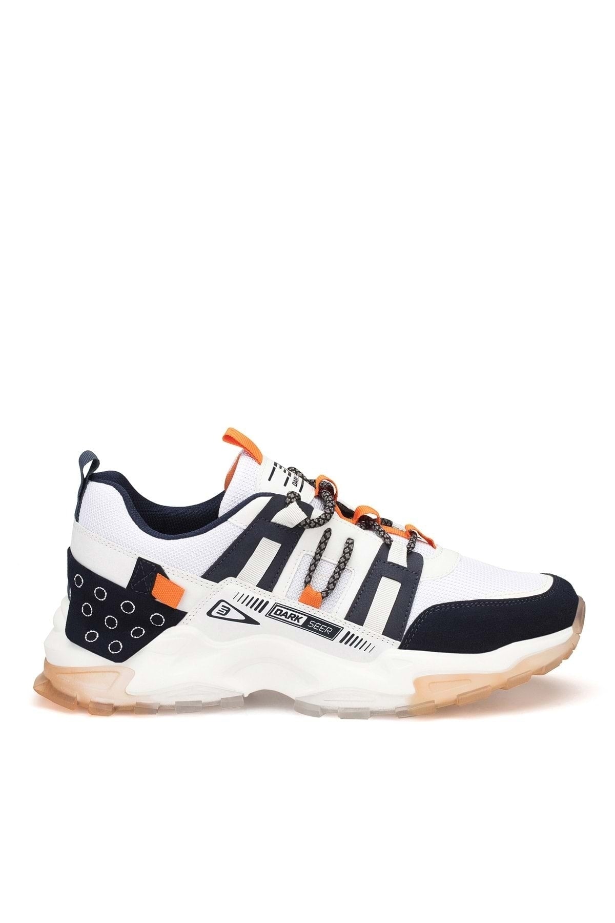Erkek Sneaker Spor Ayakkabı 2026 - DS Albers - Beyaz Turuncu