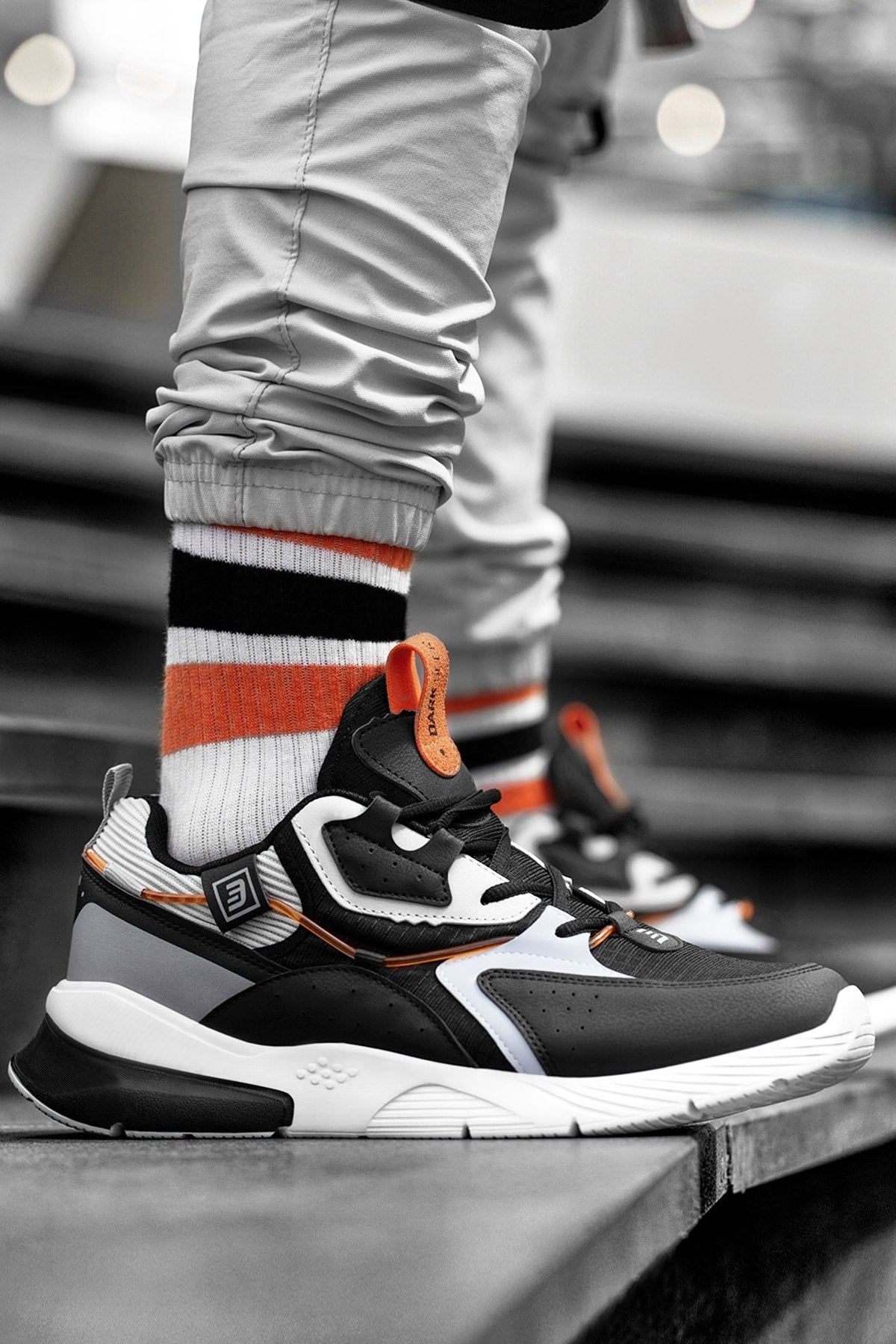 Siyah Beyaz Buz Unisex Sneaker