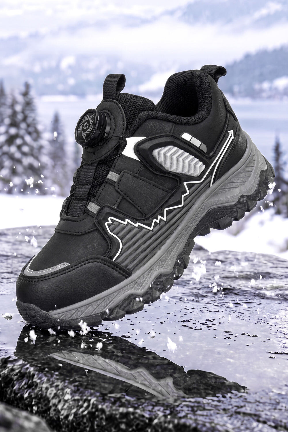 DS Himalaya Bej Çocuk Outdoor Trekking Bot — Siyah