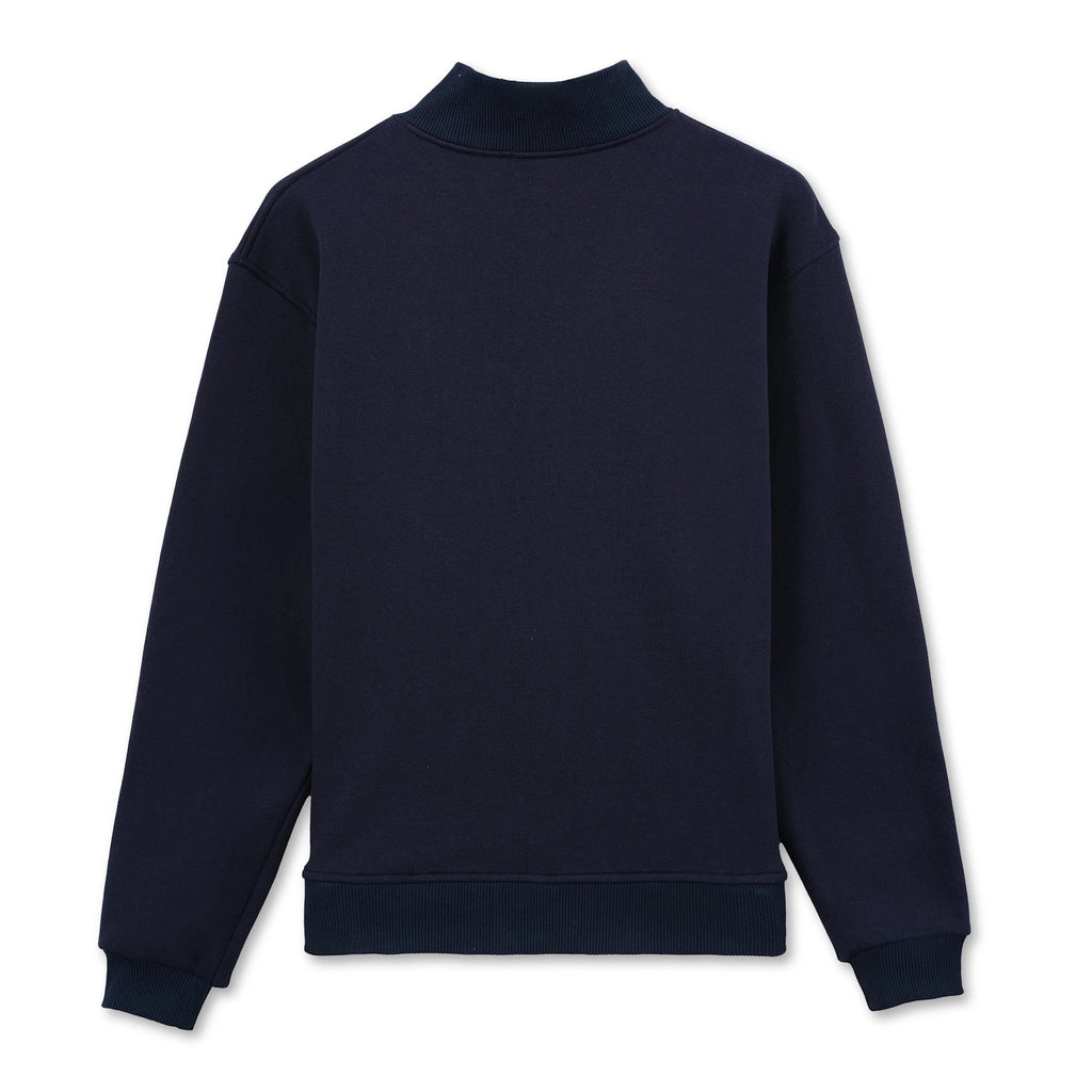Erkek Lacivert Yarım Fermuarlı Yakalı Rahat Kalıp Sweatshirt - 10