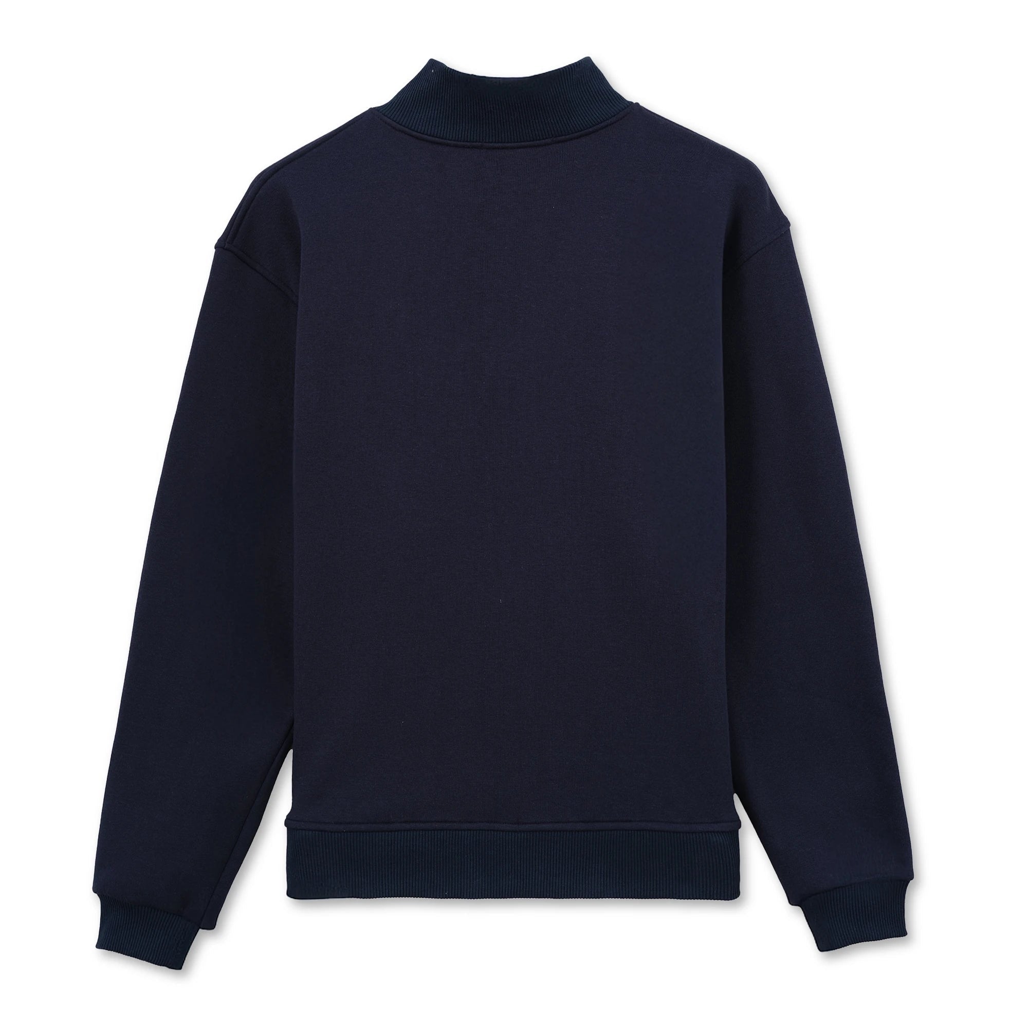 Erkek Lacivert Yarım Fermuarlı Yakalı Rahat Kalıp Sweatshirt - 10