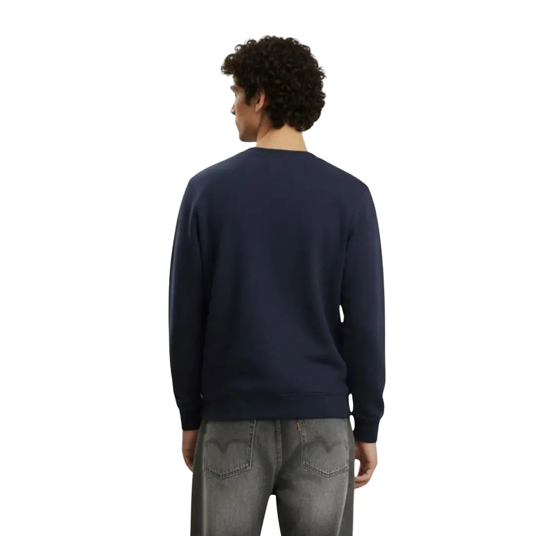 Erkek Lacivert Lemora Baskılı Regular Fit Sweatshirt - 3