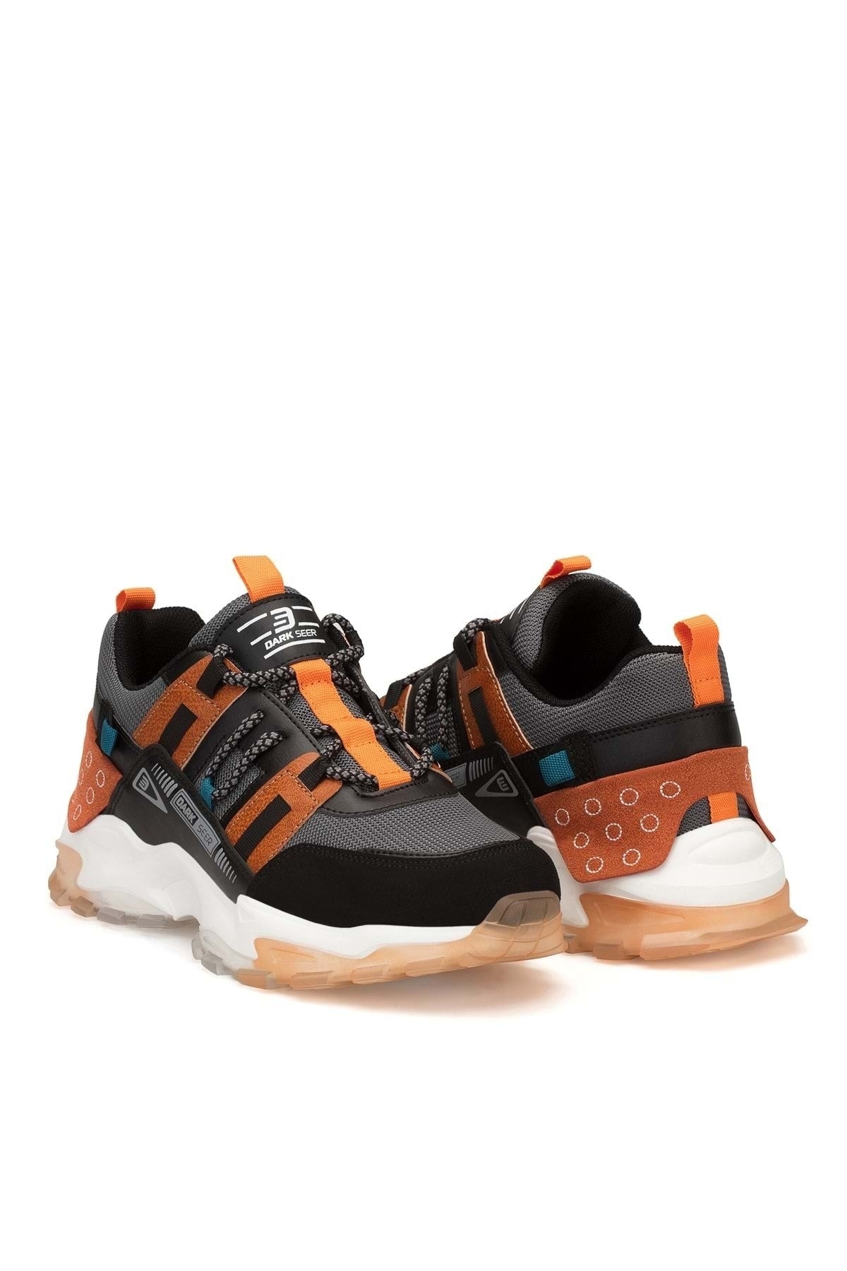 Erkek Siyah Turuncu Sneaker Spor Ayakkabı 2026 - DS Albers – DARK SEER