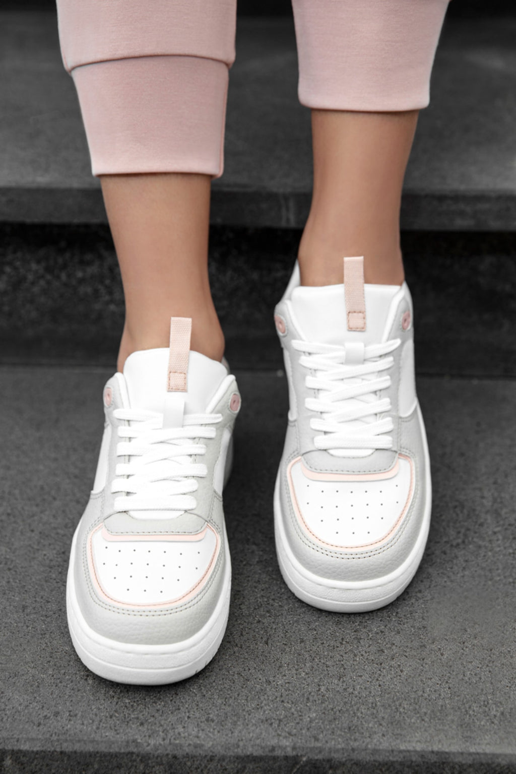 Ds Alley Beyaz Pudra Kadın Sneaker