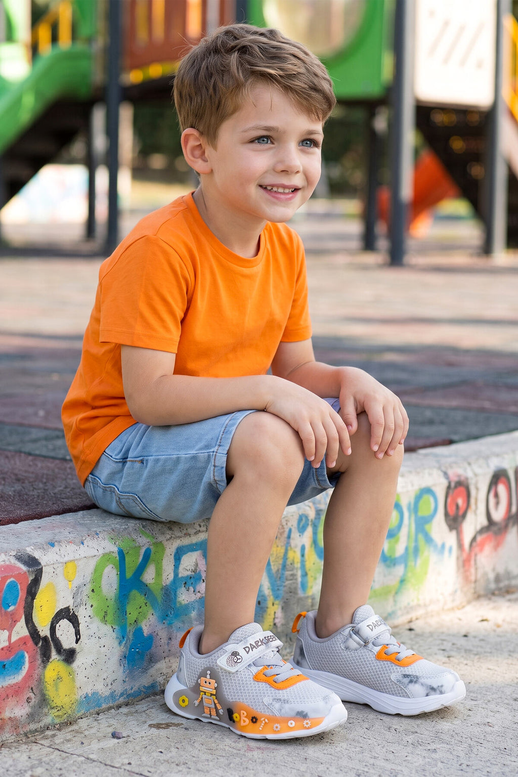 Kids DS RP38 çocuk sneaker - Füme Turuncu
