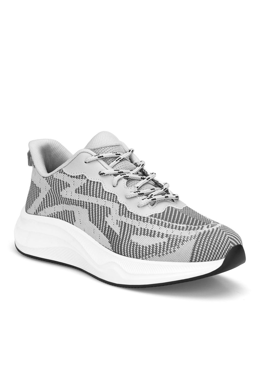 DS Mars Unisex Sneaker Günlük Spor Örme Ayakkabı - Gri Beyaz
