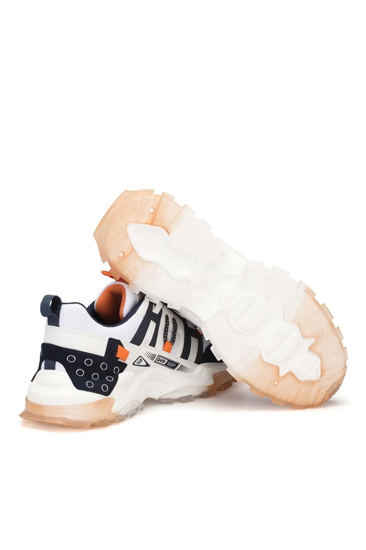Erkek Sneaker Spor Ayakkabı 2026 - DS Albers - Beyaz Turuncu
