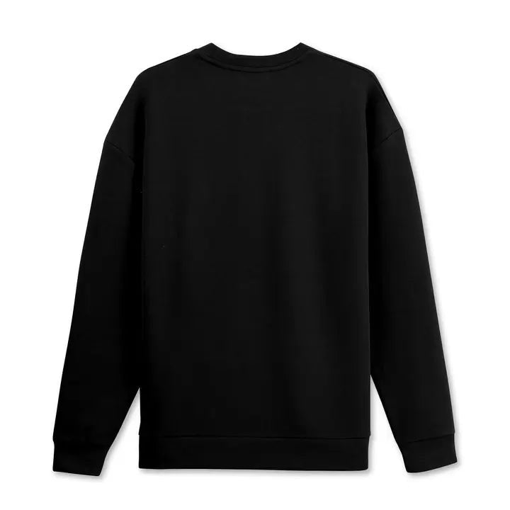 Erkek Siyah Butterfly Baskılı %100 Pamuk Regular Fit Sweatshirt - 5