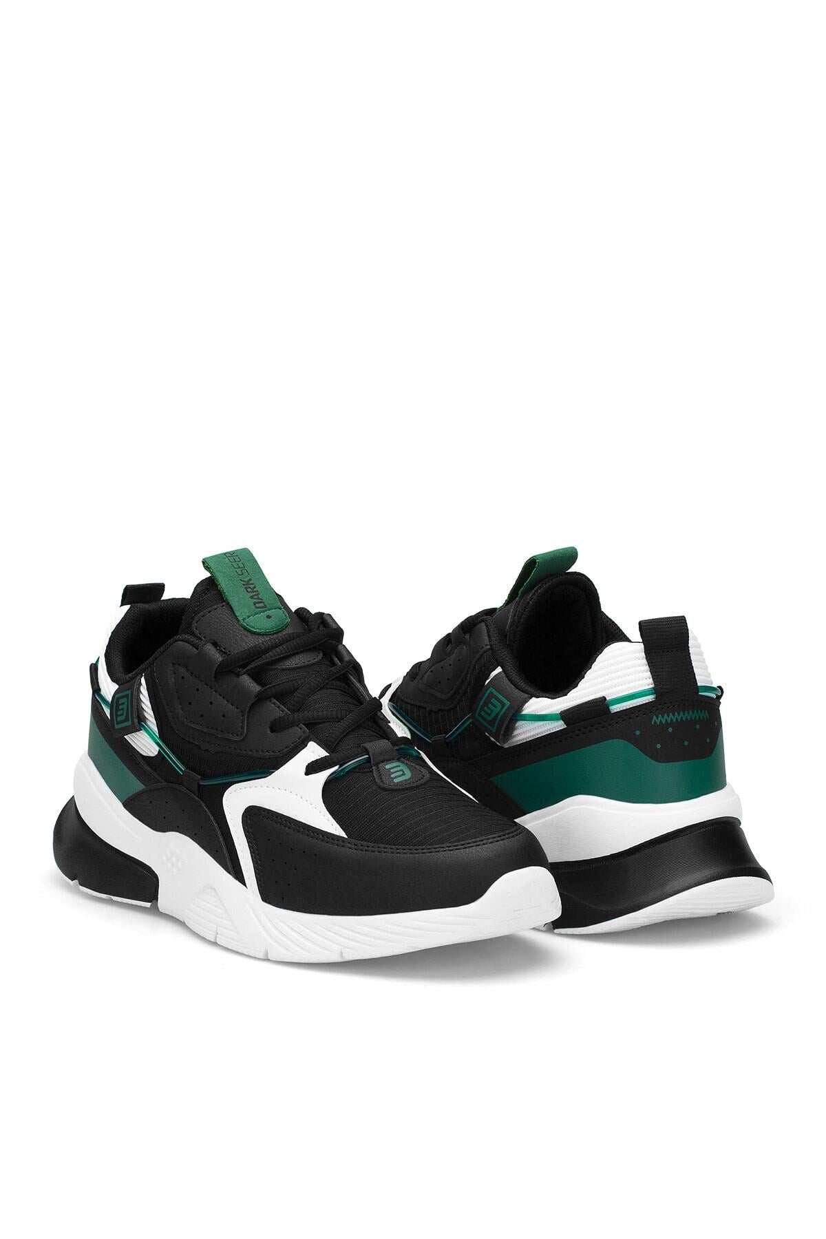 Siyah Beyaz Yeşil Unisex Sneaker