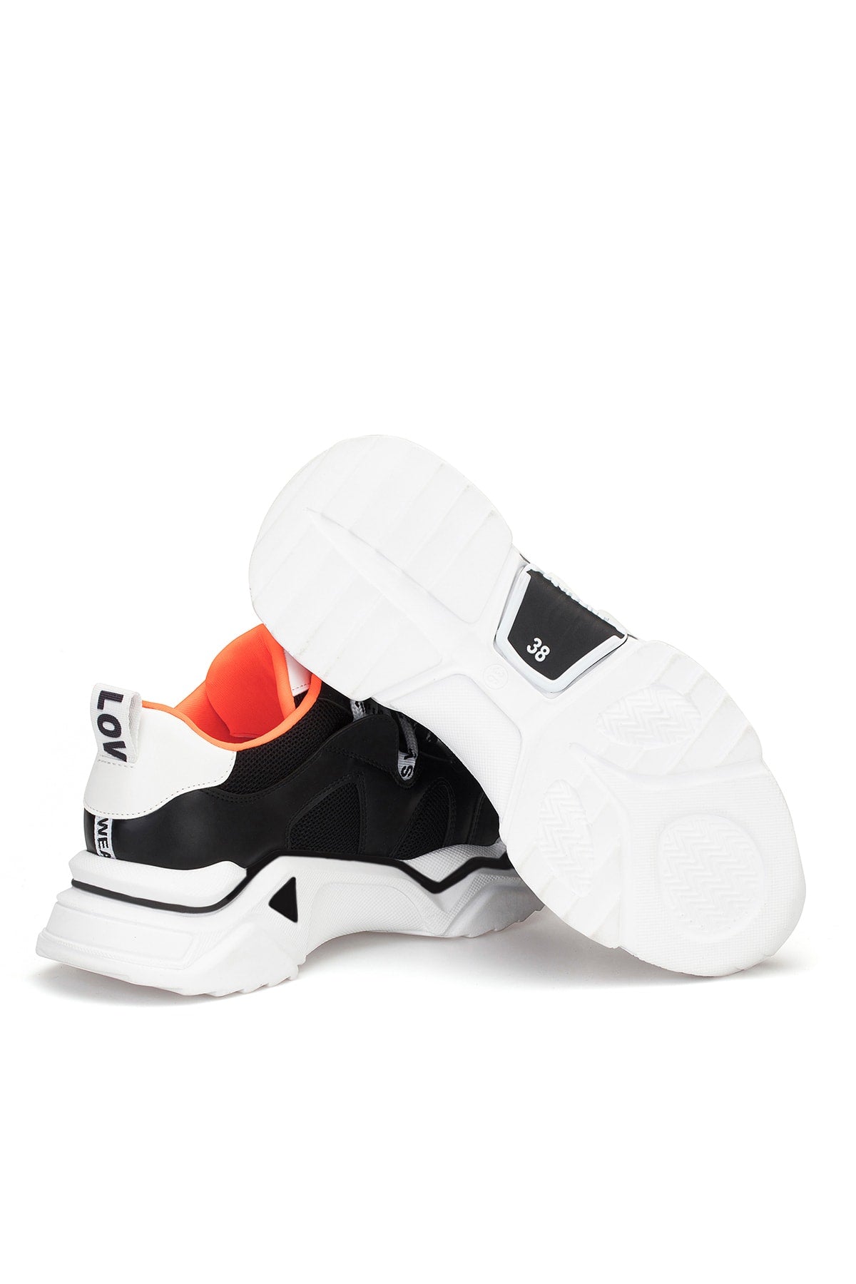 Beyaz Siyah Kadın Sneaker