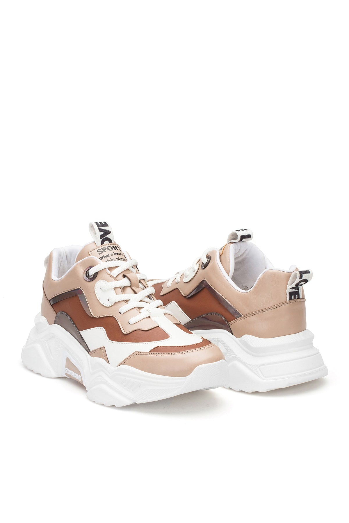 Kadın Taba Beyaz Sneaker