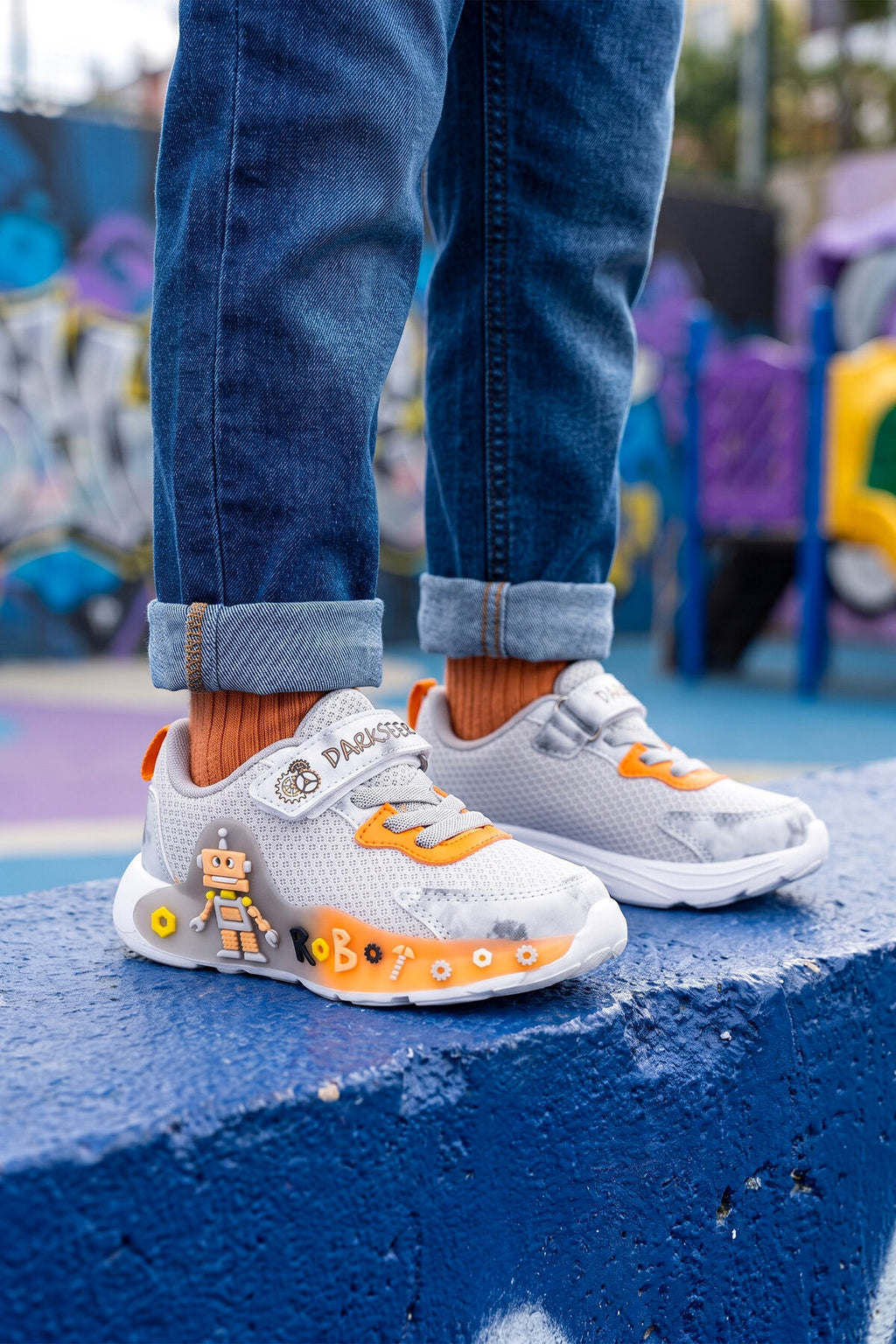 Kids DS RP38 çocuk sneaker - Füme Turuncu