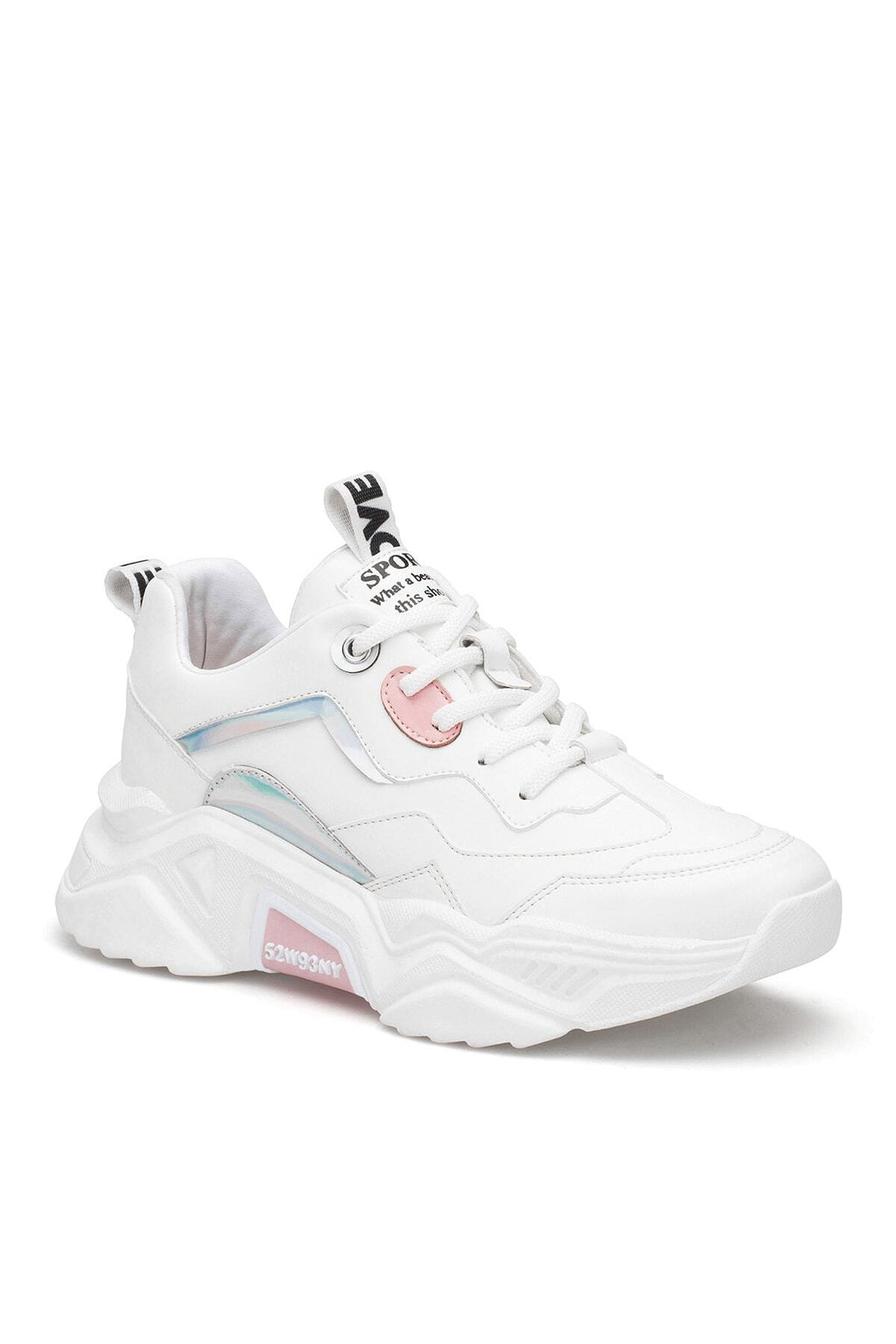 Kadın Beyaz Pudra Sneaker