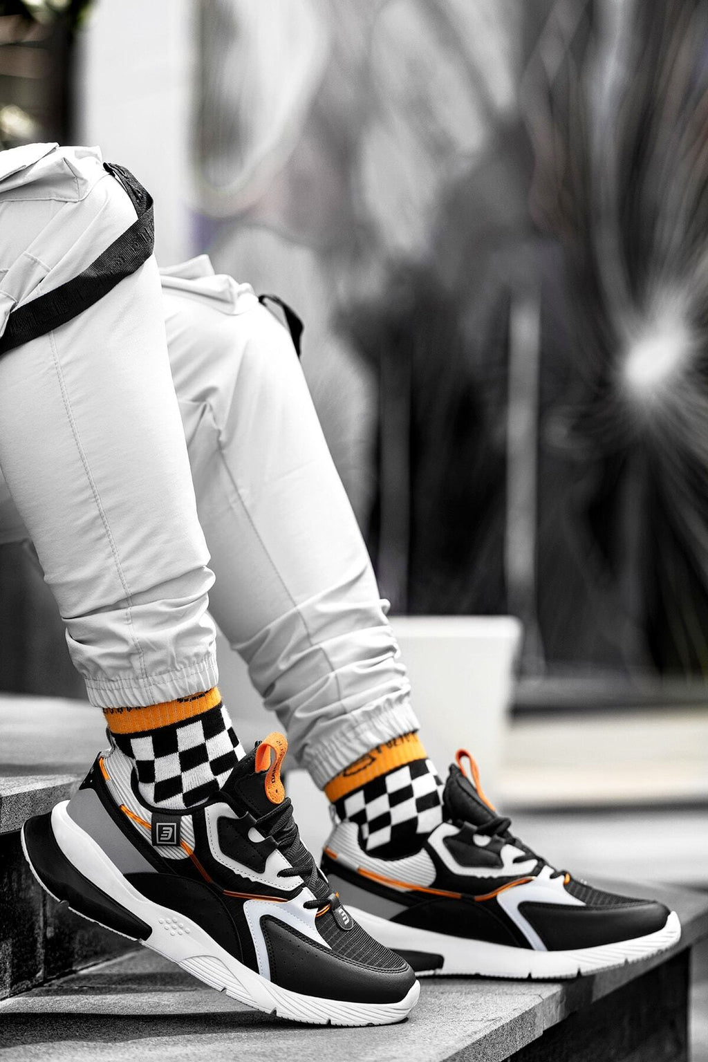 Siyah Beyaz Buz Unisex Sneaker