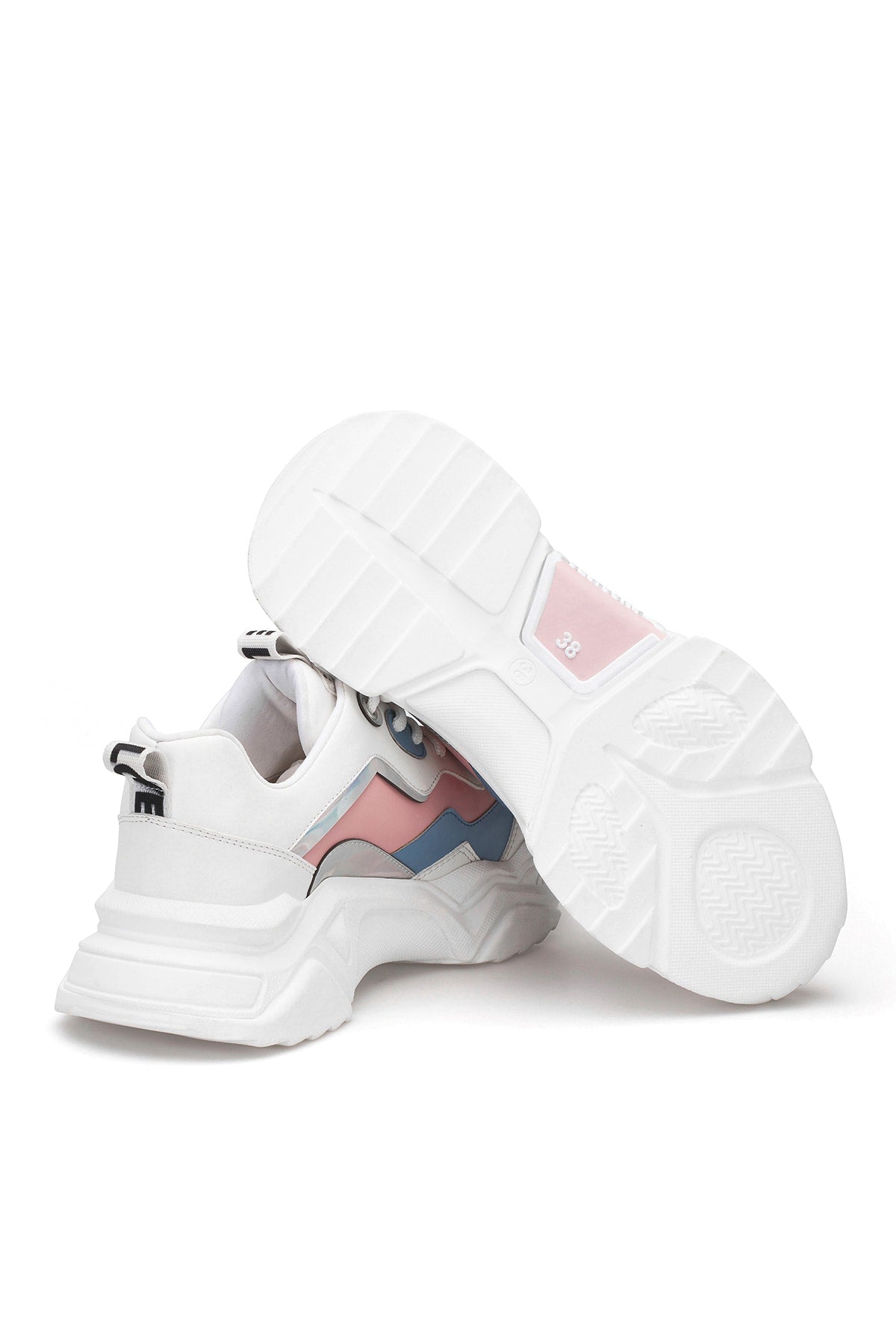 Kadın Mavi Beyaz Sneaker