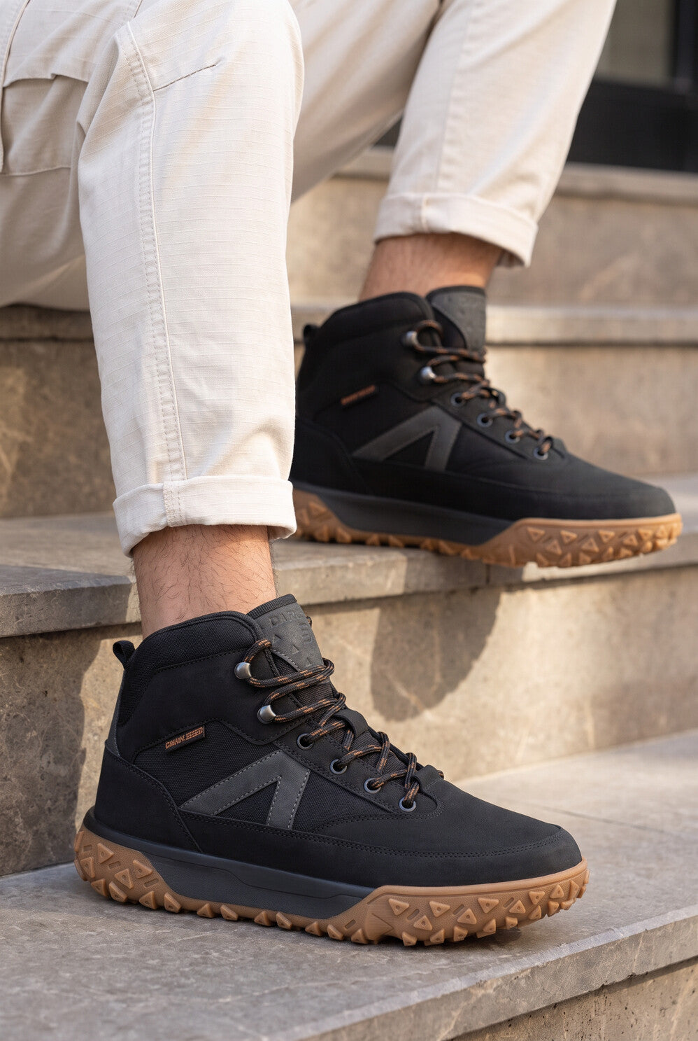 DS Macaluso Unisex Outdoor Trekking Bot - Siyah Taba