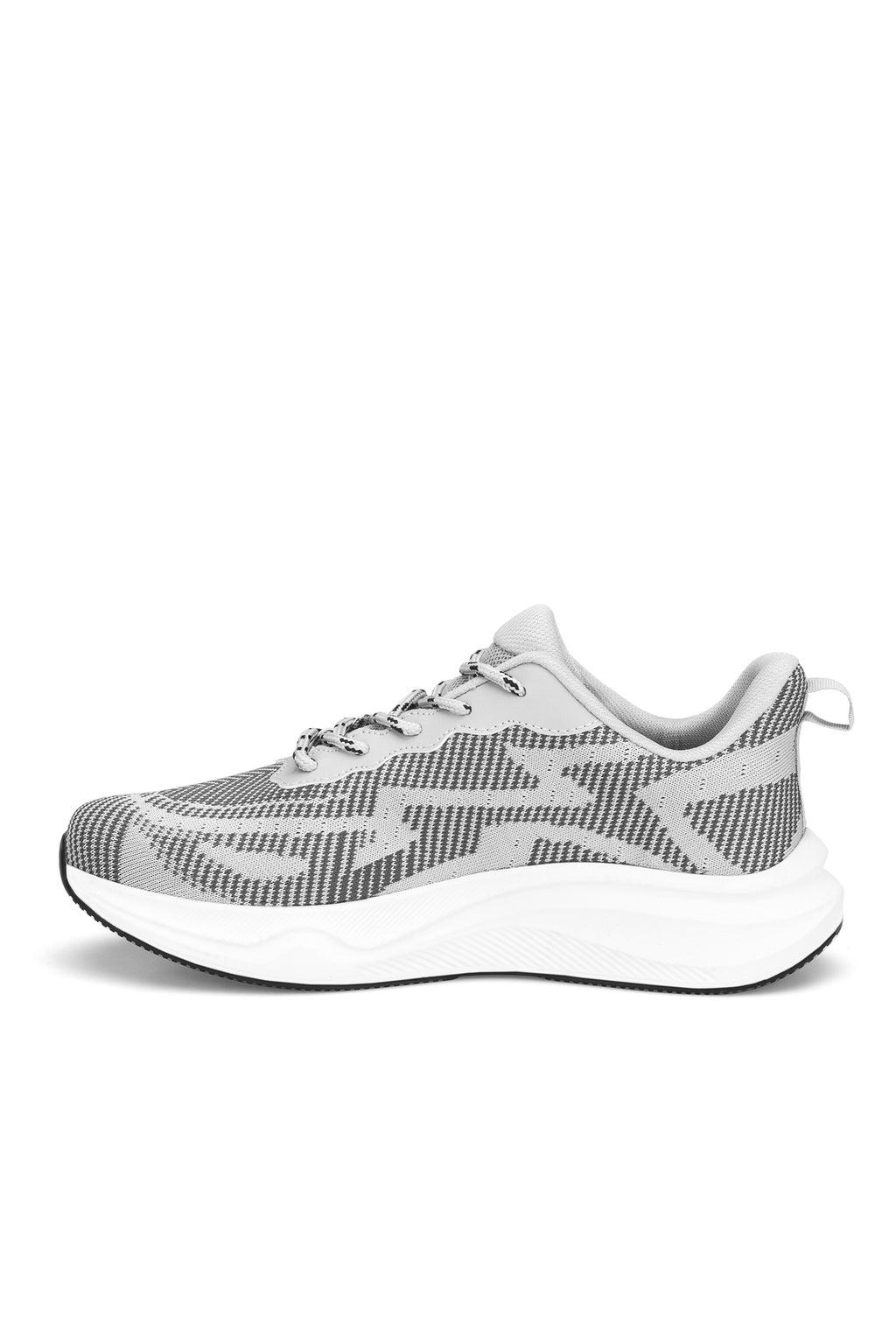 DS Mars Unisex Sneaker Günlük Spor Örme Ayakkabı - Gri Beyaz