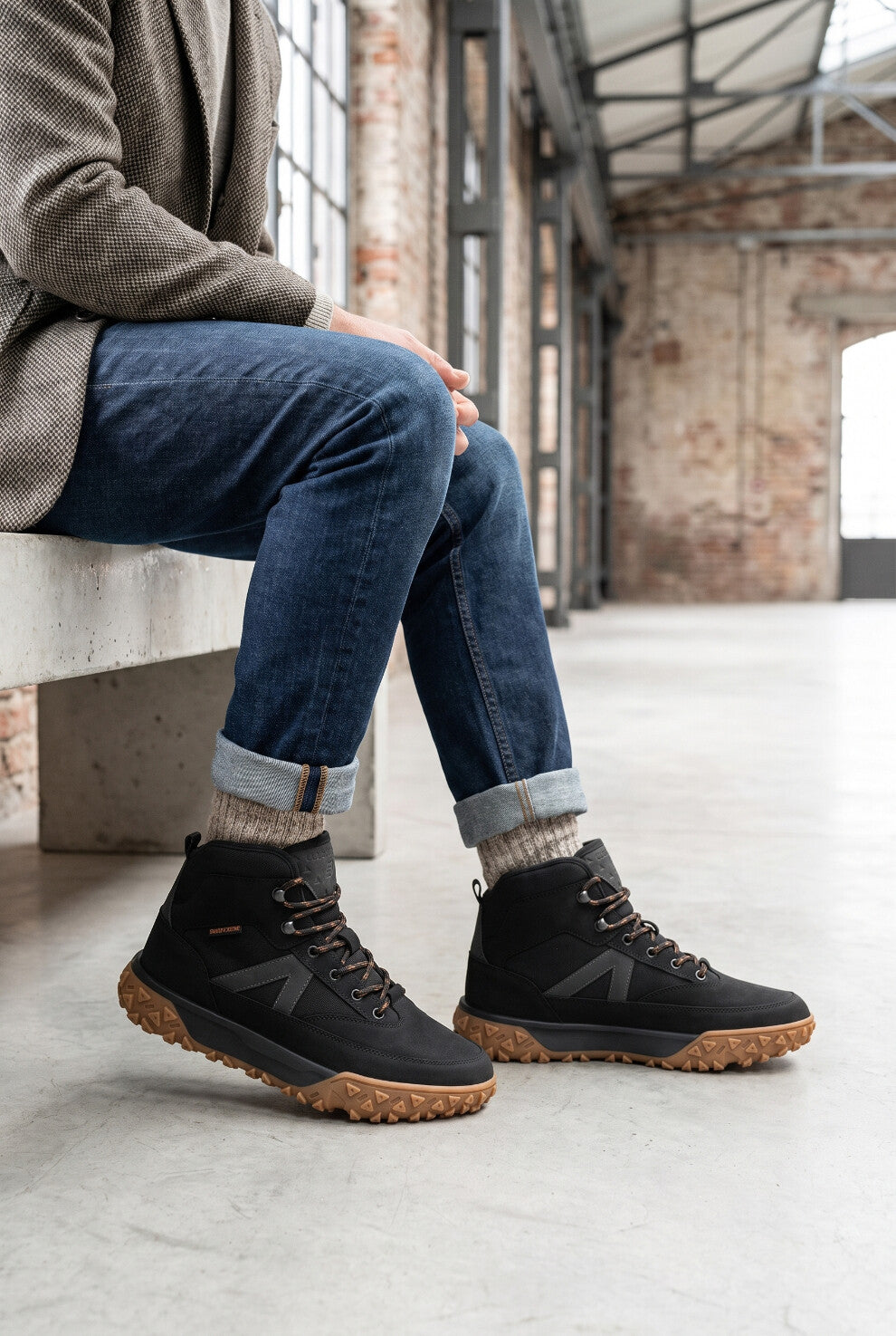 DS Macaluso Unisex Outdoor Trekking Bot - Siyah Taba