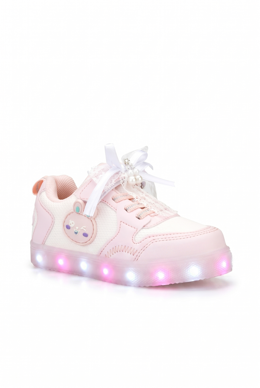Çocuk Pudra Işıklı Sneaker Spor Ayakkabı 2026 - Kids DS Chen