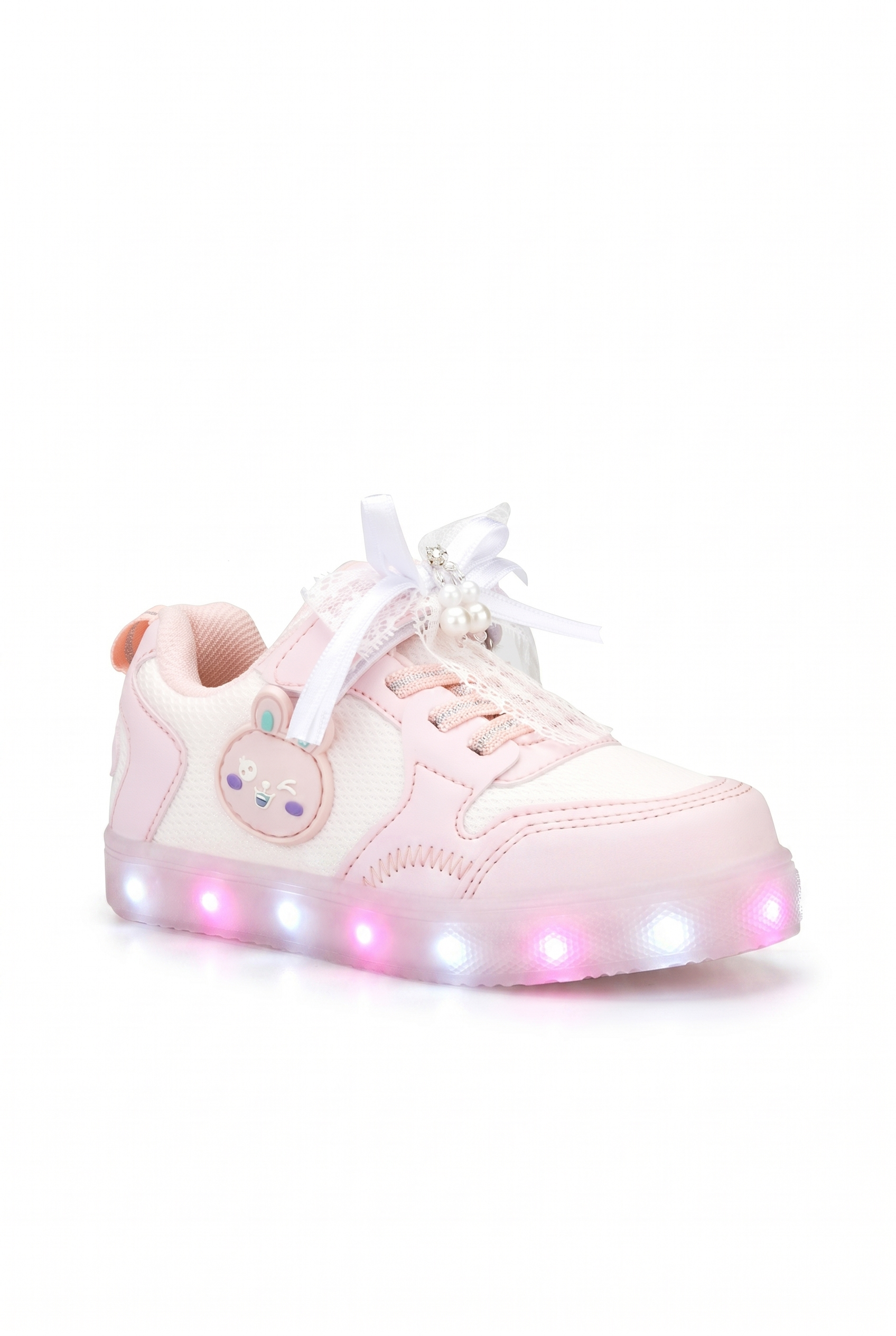 Çocuk Pudra Işıklı Sneaker Spor Ayakkabı 2026 - Kids DS Chen