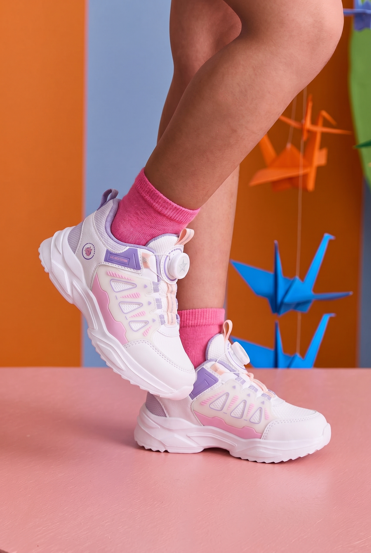 Çocuk Beyaz Mor Sneaker Spor Ayakkabı 2026 - Kids DS Rubick