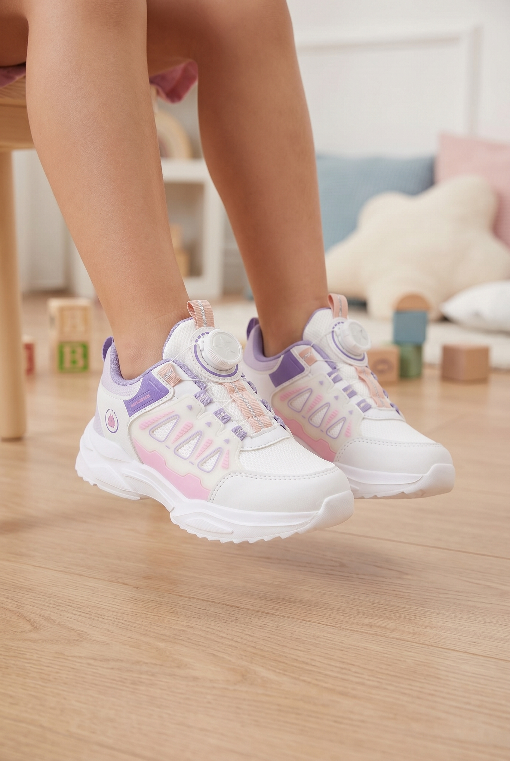 Çocuk Beyaz Mor Sneaker Spor Ayakkabı 2026 - Kids DS Rubick